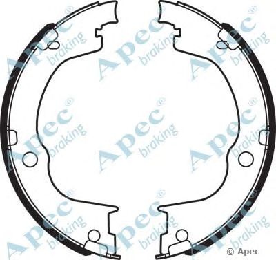APEC BRAKING shu720 -  Комплект тормозных колодок